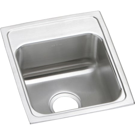 Lustertone Stainless Steel 15 X 17-1/2 X 6 Single Bowl Top Mount Ada Sink